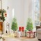 Edge Collections - 4' - Green - Lifelike Norfolk Pine Christmas Trees for Indoor Festivities - 2 Pieces